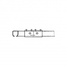 Spojovacia objímka HELM 1103, skrutka M6 x 10 mm, žlto pasivovaná oceľ