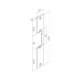 Protiplech k O&C k elektrickému otváraču, krátky, 159 x 25 x 3 mm ušľ.oceľ