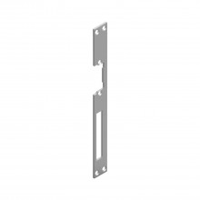 Protiplech k O&C k elektrickému otváraču, dlhý, 250 x 25 x 3 mm sivá oceľ