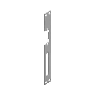 Protiplech k O&C k elektrickému otváraču, dlhý, 250 x 25 x 3 mm sivá oceľ