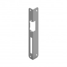 Uholník. protiplech pre O&C otvárač dverí, oblý, ľavý, 250x25x2mm sivá oceľ