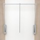 Sklopná šatníková tyč Junior,V:850,Š:770-1200,nos.10kg, plast sivý/striebor.sivý