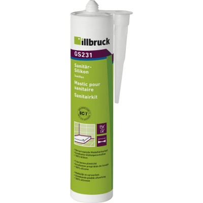 illbruck GS231 sanitárny a sklenársky silikón 310ml transparentný