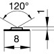 LED pás 3014 neutrálna biela-IP20-11,2 W/m, 1000 mm