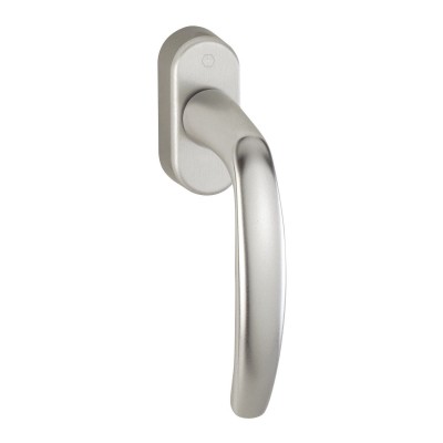 Okenná kľučka Atlanta Secustik s rastrom 45°,štvorhran 7x40 mm, strieborný elox