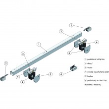 Súpr.kovania solido 80 na sklo, s bod. upevn., 8-10,76 mm, vedenie antikor.efekt