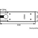 Podlahový zatvárač dverí DORMA BTS 80, EN 4 s aretáciou 75° – 180°