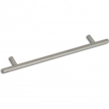 Nábytková úchytka ø 10 mm, rozteč otvorov 96 mm, š. 160 mm, kefovaný antikor