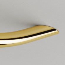 Nábytková úchytka ø10mm, vzdialenosť dier 128mm, š. 156mm, oceľ matne ponikl.