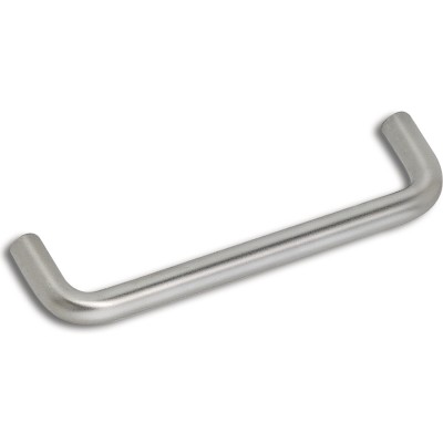 Nábytková úchytka ø10mm, vzdialenosť dier 128mm, š. 138mm, oceľ matne pochróm.