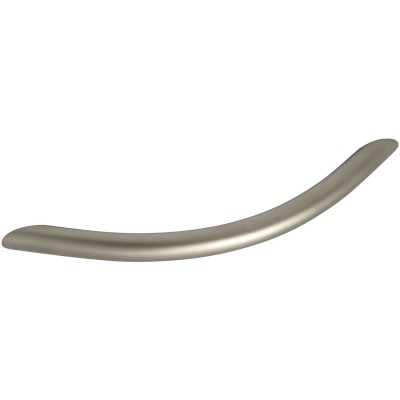Nábytková úchytka ø10mm, rozostup dier 128mm, š. 152mm, oceľ matne poniklovaná
