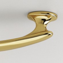 Nábytková úchytka, rozteč 96 mm, šírka 121 mm, mosadz pochrómovaná, leštená