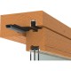 MACO HS tesniaca lišta PVC, jednotlivo, odstup krídel 28mm, dl.2500, str.plast