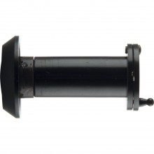SOLIDO dverový priezor ø14, šošovka 200°, TS 35-55mm, čierny, protipož.