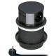 SOLIGHT výsuvná zásuvková lišta PP100USB, 3x zásuvka STN + 2x USB, čierna