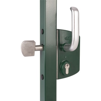 Zámok na posuvnú bránu LSKZ4040U2L, pre 40 mm hranatý profil, hliník RAL 9005