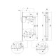 BONAITI magnetický západkový zámok B-Twin 349 PZ, DM 50mm, biela oceľ