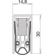 Dverové tesnenie Schall-Ex® L-15/30 WS,972 x 14,8 x 30 mm, jednostranné, hliník