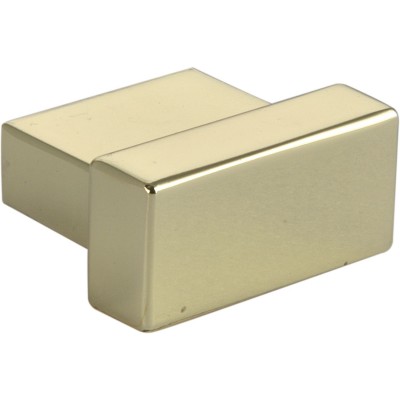 Nábytkový gombík Fisolo, šírka 29 mm, hĺbka 24 mm, zinok lesklo pomosadzený