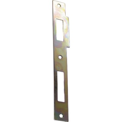 Protiplech pre dvojkrídlové dvere, rohový, 210 x 24 x 2 mm, leštená mosadz