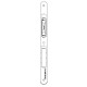 Protiplech pre magnetický západkový zámok 116-245-18HR/41, 245x18x3 mm, antikor