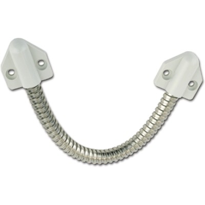 Káblová priechodka 10318, pre káble do 7mm, 300mm, sivá konzola, ponikl. mosadz